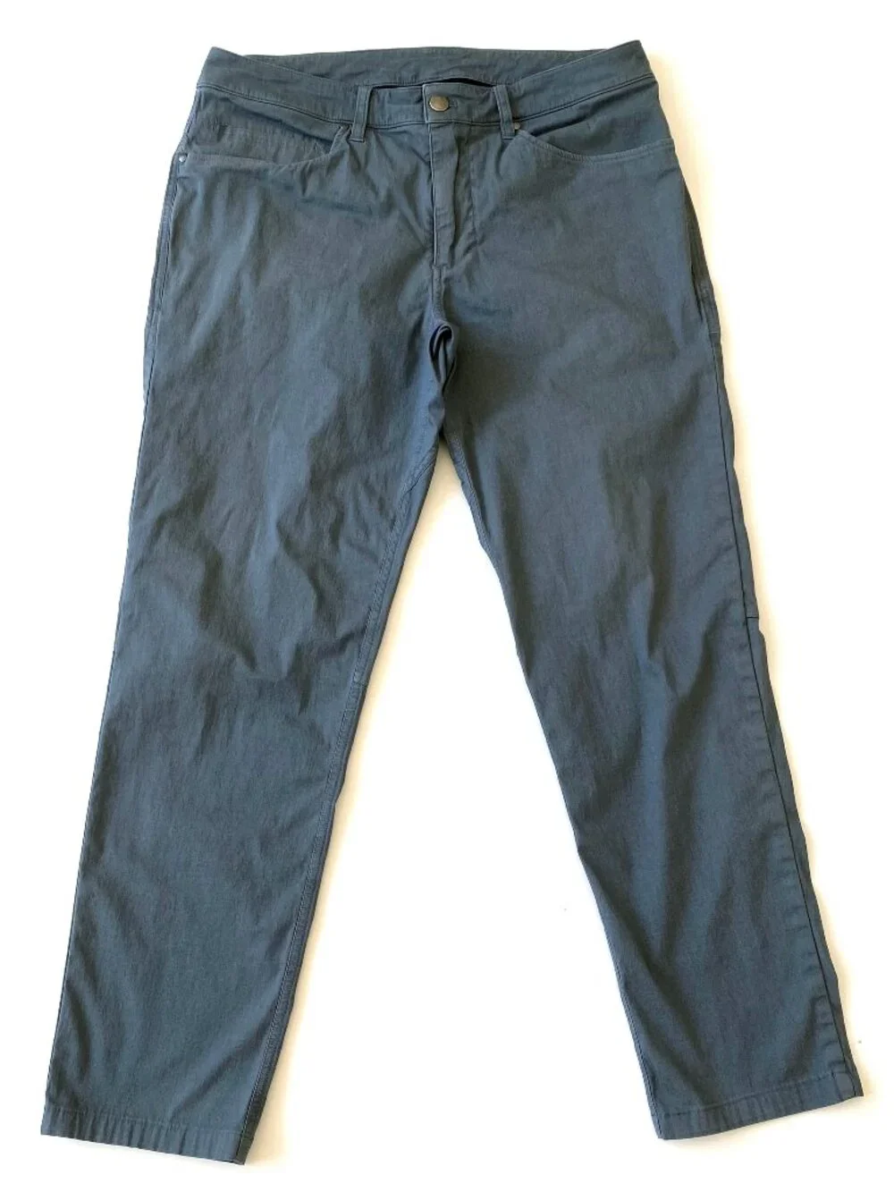 Lululemon Mens ABC Slim Fit 5 Pocket Pants Garment Dyed Gray 30